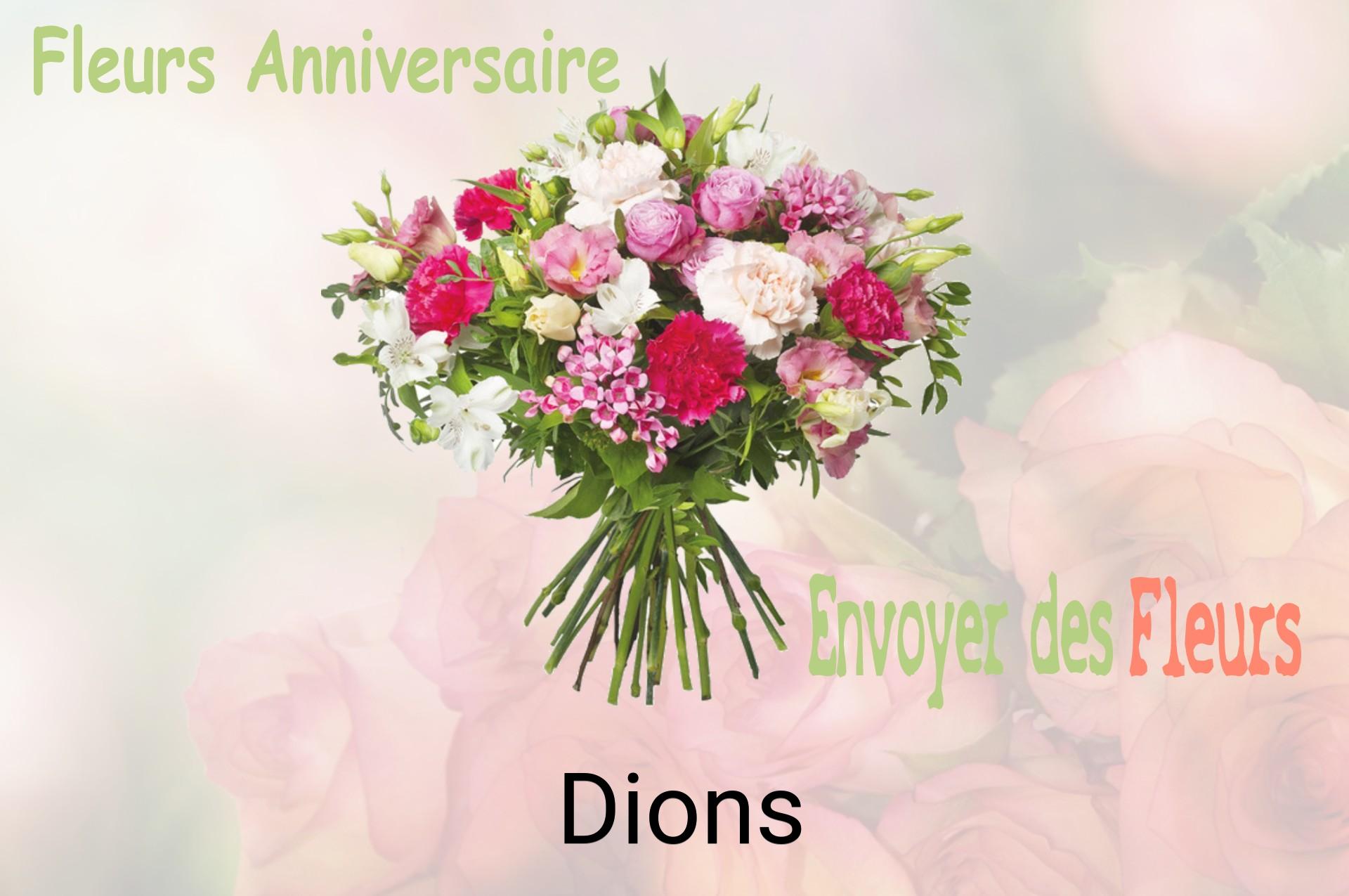 Bouquet de fleurs d’anniversaire livré à Dions